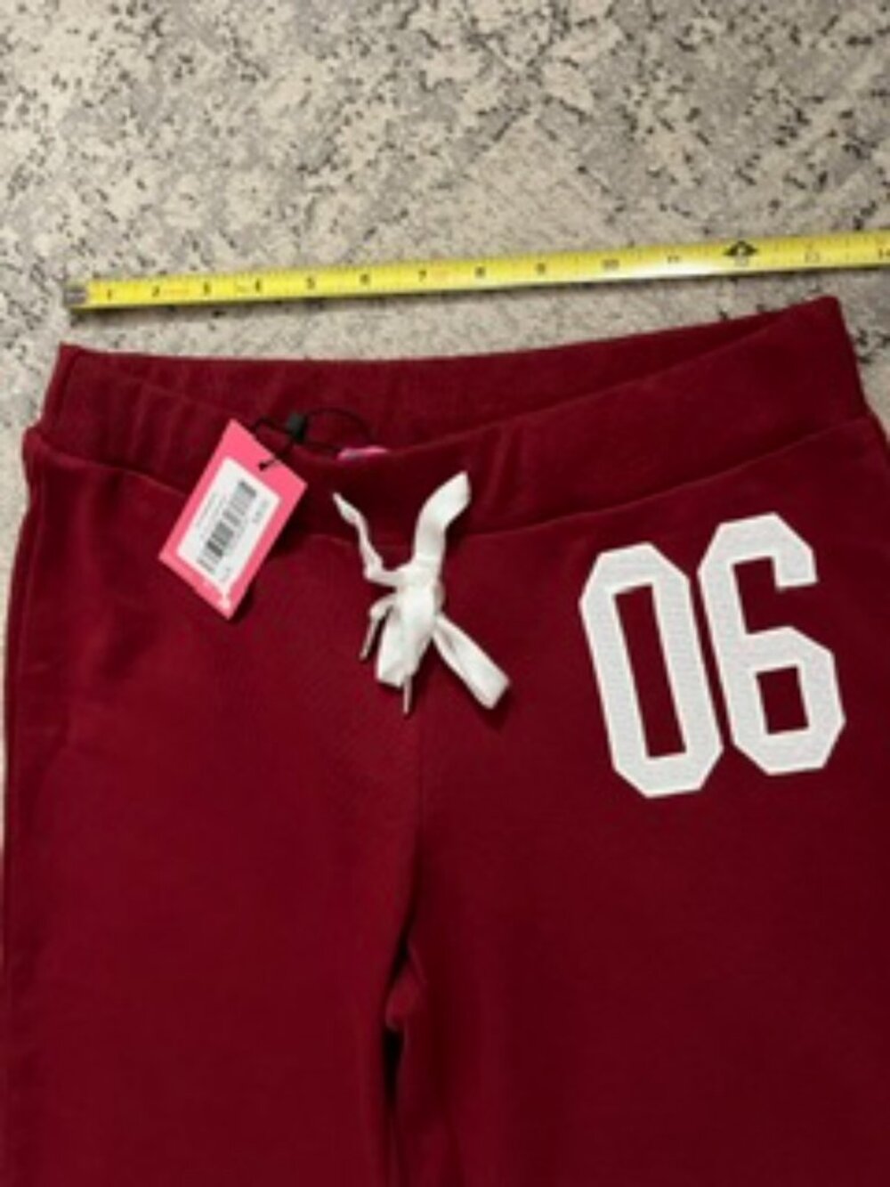 NWT Edikted '06 Sweatpants Burgundy S - Picture 2 of 5